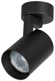 Bodové svietidlo Volf, 1x čierne kovové tienidlo, b
