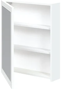 Závesná zrkadlová skrinka Bondi 60 cm, biela