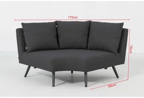Doppler Melia LIKA-TEX® antracit - luxusná záhradná súprava