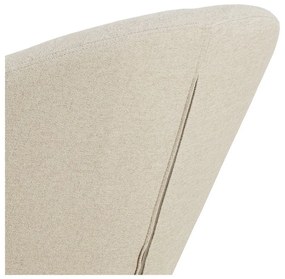 Béžové otočné ženilkové kreslo Center – Actona