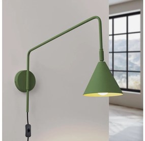 Sollux SL.1700 - Nástenná lampa NOX 1xE14/10W/230V zelená