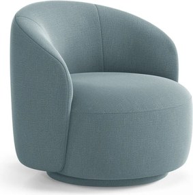 Svetlomodré otočné kreslo Letizia – Micadoni