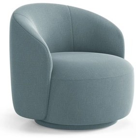 Svetlomodré otočné kreslo Letizia – Micadoni