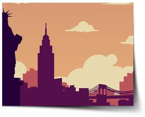 Sablio Plagát New York Socha slobody Art - 90x60 cm