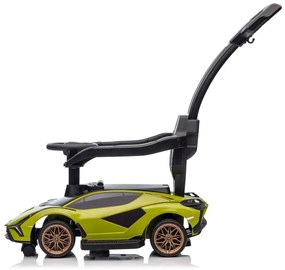 Lean Toys Detské odrážadlo Lamborghini QLS-996T s rúčkou - zelené