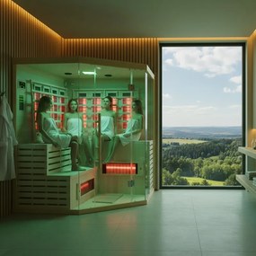 BPS-koupelny Infrasauna Relax HYD-3945 180x180, 5-6 osôb