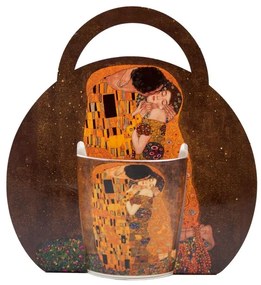 HOME ELEMENTS Porcelánový hrnček 300 ml, Klimt Bozk