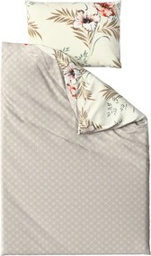 Obojstranné obliečky DUO SENSE SANDORA krémové + obliečka na vankúšik 40x50 cm ZDARMA Rozmer obliečky: 70 x 90 cm | 140 x 200 cm