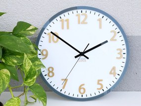 Nástěnné hodiny Hakuro 30 cm šedé/zlaté