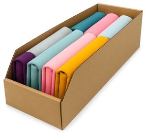 Úložné boxy na oblečenie, organizéry do skrine EKO KARTON 15x47 cm