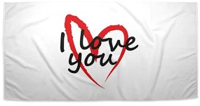 Sablio Uterák I Love you srdce - 30x50 cm