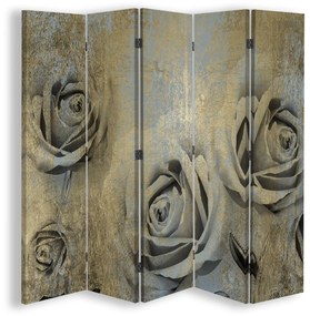Gario Paraván Vintage ruže Rozmery: 180 x 170 cm, Prevedenie: Klasický paraván