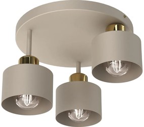 Luminex Stropné svietidlo PARKLA 3xE27/15W/230V béžová/zlatá LU9803A