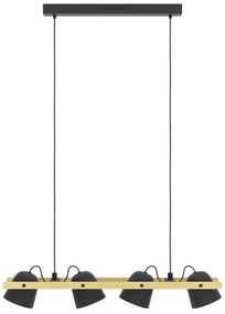 Eglo 900883 - LED RGBW Stmievateľný luster na lanku HORNWOOD-Z 4xLED/3,7W/230V