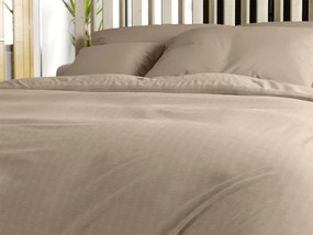 Krepové obliečky DENYX BLEND svetlohnedé, zips Rozmer obliečky: 2 ks 70 x 90 cm | 200 x 220 cm