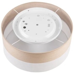 Stropné svietidlo SIRJA WOOD 1xE27/15W/230V pr. 35 cm biela/dub
