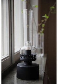 Čierna stolová lampa so skleneným tienidlom (výška 31 cm) Kandella – Markslöjd