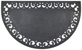 Kokosová rohožka 45 x 75 cm prírodná/čierna KERINCI Beliani