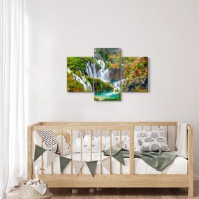 Obraz - Národný park Plitvické jazerá (90x60 cm)
