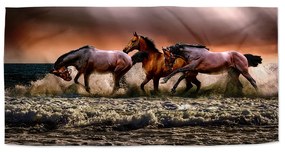 Sablio Uterák Kone vo vode - 50x100 cm