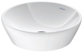 DURAVIT D-Neo okrúhla umývadlová misa bez otvoru, bez prepadu, priemer 400 mm, biela, s povrchom WonderGliss, 23714000701