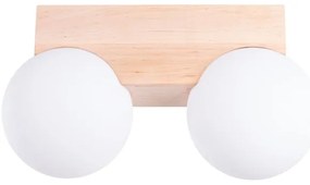 Sollux SL.1683 - Stropné svietidlo BULBO 2xG9/8W/230V buk/biela