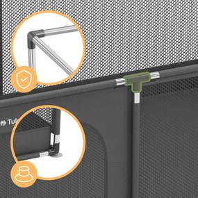 Detská ohrádka Cozy 22 grafitová