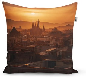Sablio Vankúš Barcelona Night Skyline - 50x50 cm