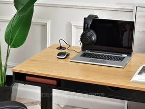 PC stolík Osto 120 (dub čierny + biela). Vlastná spoľahlivá doprava až k Vám domov. 1109816