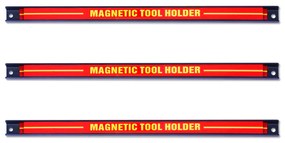 3 x magnetický držiak na náradie nástenná magnetická tyč sada magnetická tyč 46 cm