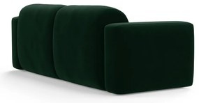 Tmavozelená zamatová pohovka 220 cm Strino – Cosmopolitan Design