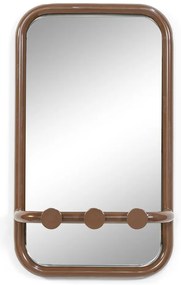 Tmavohnedý kovový vešiakový panel Retro – Spinder Design