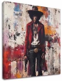 Obraz Jimi Hendrix - Divoký západ v akryle | 100% originál domaľovaný akrylom