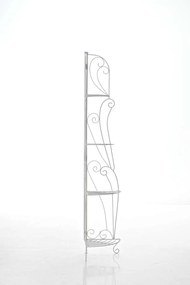 Kovová polica regál Irm - Biela antik