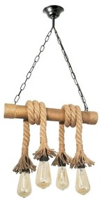 Brilagi - Luster na reťazi KOS 4xE27/60W/230V buk