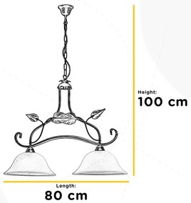 ONLI - Luster na reťazi MIRANDA 2xE27/22W/230V
