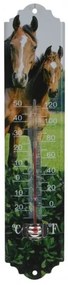 Záhradný teplomer s koňmi 29,5 cm