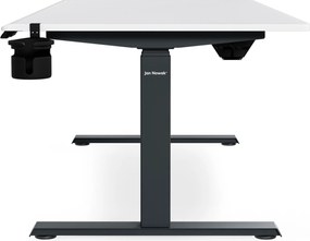 Elektrický stôl s nastavením výšky ergonomický antracitovo-bieli, 1600x800 mm: ARIA