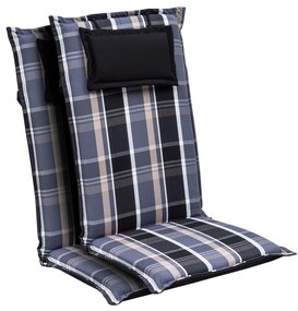 Elbe, čalúnená podložka, podložka na stoličku, podložka na vyššie polohovacie kreslo, na záhradnú stoličku, Dralon, 50 × 120 × 8 cm, 2 x podložka