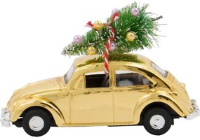 House Doctor Vianočné autíčko Mini Xmas Car Golden