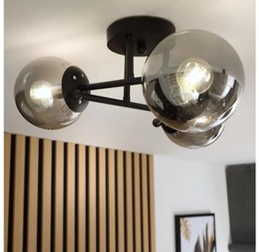 Brilagi - Prisadený luster MALIVA 3xE14/15W/230V čierna/dymová