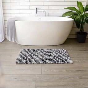 Sivomodrá textilná kúpeľňová predložka 60x90 cm Lerici – Wenko