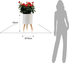 Plastový samozavlažovací kvetináč ø 19 cm Calla - Tomasucci