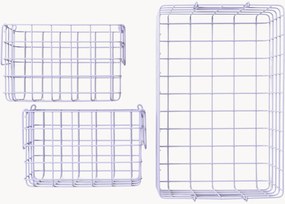 Kovové úložné košíky The Baskets, 3 ks