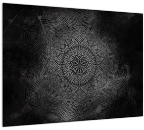 Sklenený obraz - Mystická mandala (70x50 cm)