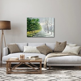 Obraz - Zima versus leto (70x50 cm)