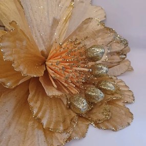 DECOLED Kvetina, priemer 47 cm, zlatá