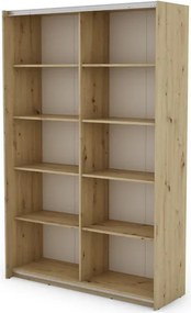 Šatníková skriňa Carlos 125/43 2D, dub artisan, 125 cm