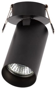 EUlight Podhľadové svietidlo Hero, 1x čierne kovové tienidlo, (možnosť polhovania), b