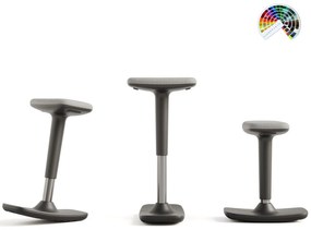 Balančná stolička LEO čalúnenie SUEDINE pre prácu v sede i v stoji